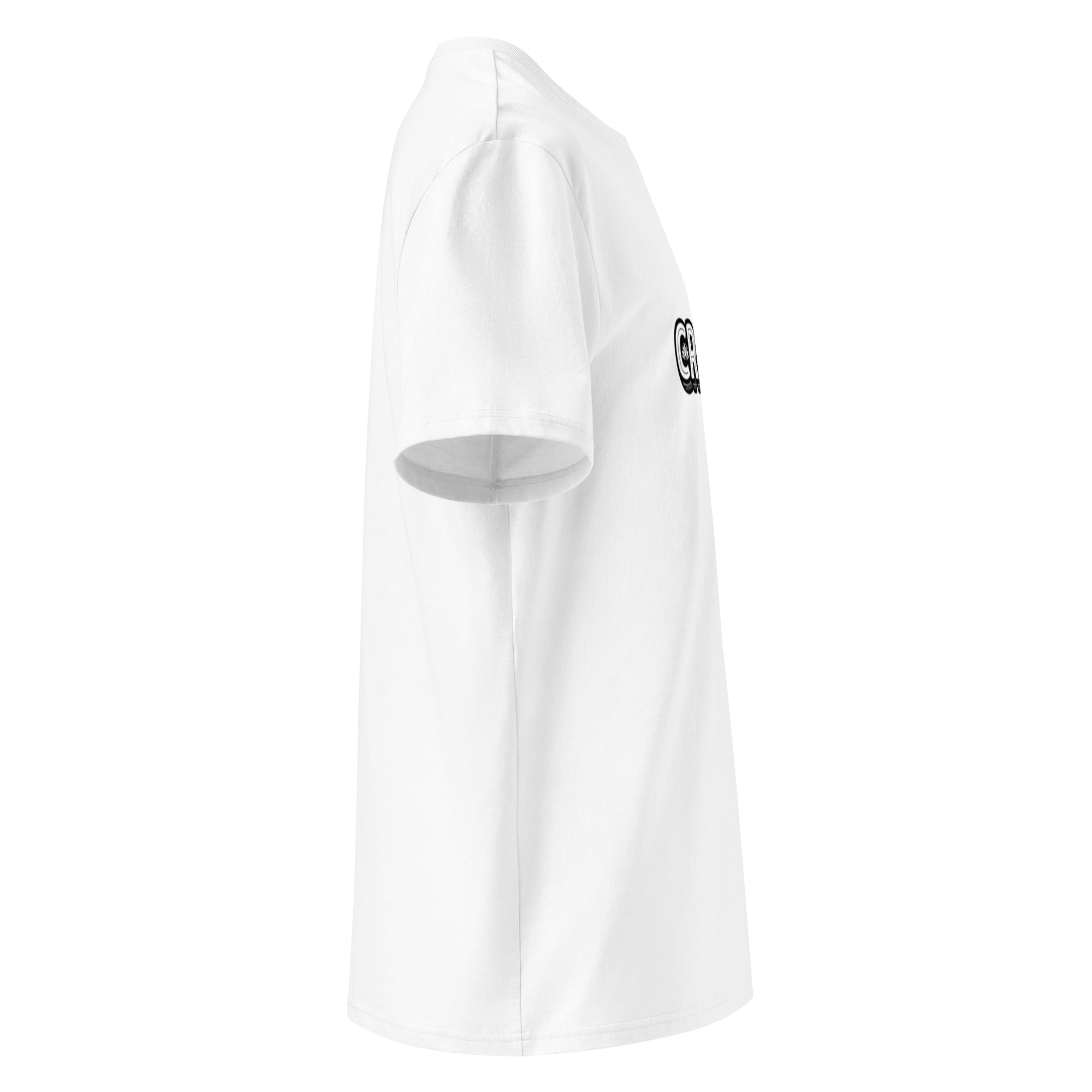 Unisex organic ribbed neck t-shirt