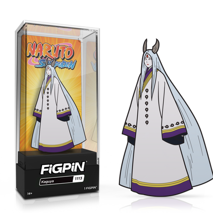 FiGPiN Anime: Naruto - Kaguya (1113) 3-Inch Enamel Pin (Mighty Collector Bundle)