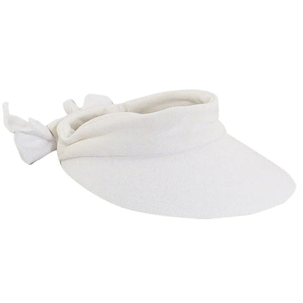 Scala Cotton Bow Visor - Womens Visor