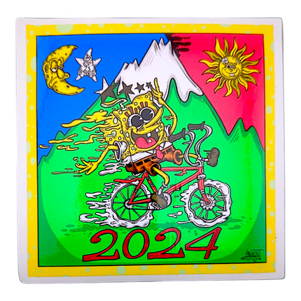 Vincent Gordon Bike Day 2024 (Spongebob) Sticker