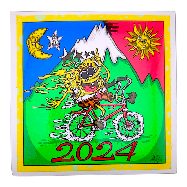 Vincent Gordon Bike Day 2024 (Spongebob) Sticker