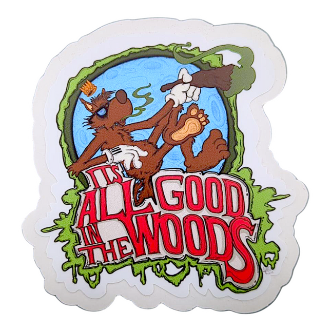 Vincent Gordon It's All Good in the Woods Sticker