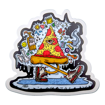 Vincent Gordon Peace, Love and Pizza Sticker