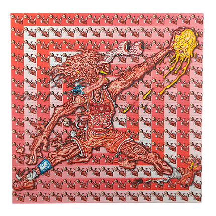 Aaron Brooks x Vincent Gordon (Melty Bros) "Melty Jumpman" Blotter Print