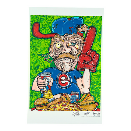 Vincent Gordon x Aaron Brooks (Melty Bros) “Super Fan” Print