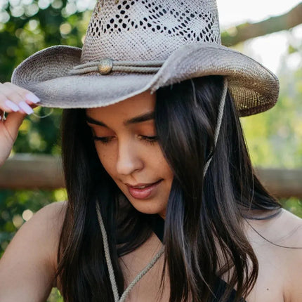 Peter Grimm Viola - Straw Cowboy Hat