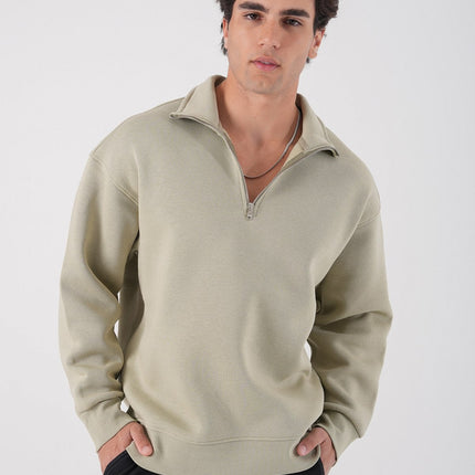 Unisex Oversize Waffle Knit Hoodie with Embossed Text