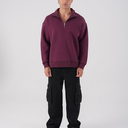 Unisex Oversize Waffle Knit Hoodie with Embossed Text