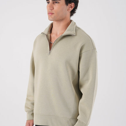 Unisex Oversize Waffle Knit Hoodie with Embossed Text