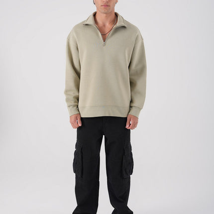 Unisex Oversize Waffle Knit Hoodie with Embossed Text