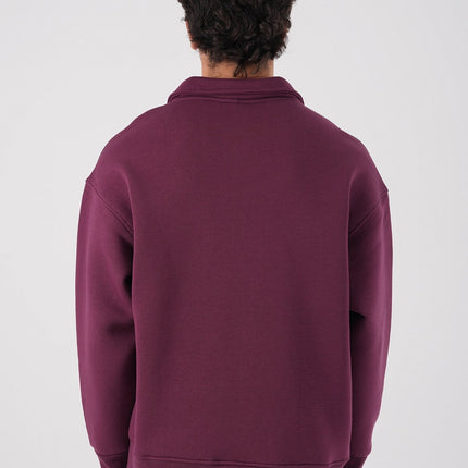 Unisex Oversize Waffle Knit Hoodie with Embossed Text