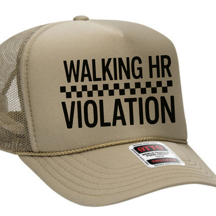 Walking HR Violation Adult Otto Foam Trucker Hat