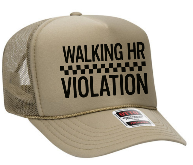 Walking HR Violation Adult Otto Foam Trucker Hat