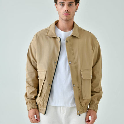 Oversize Washed Gabardine Coat - Unisex Long Trench Coat
