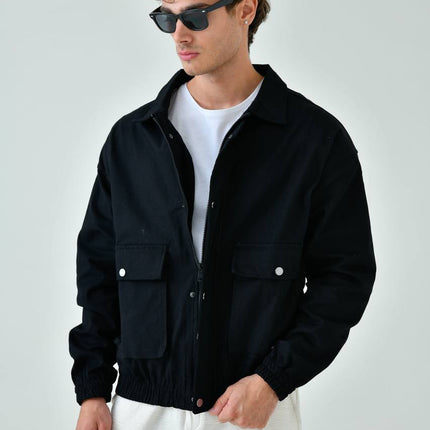 Oversize Washed Gabardine Coat - Unisex Long Trench Coat