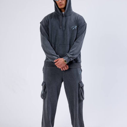 Unisex Washed Oversize Hoodie & Jogger Set - Heavyweight Tracksuit