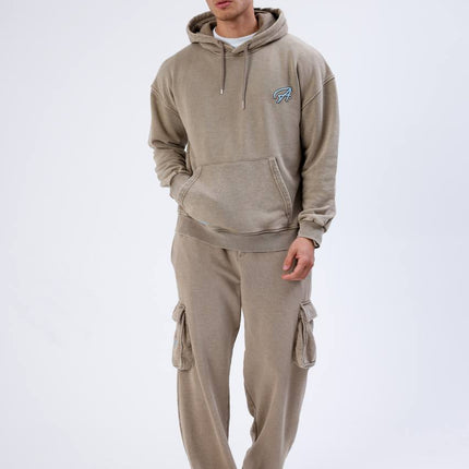 Unisex Washed Oversize Hoodie & Jogger Set - Heavyweight Tracksuit