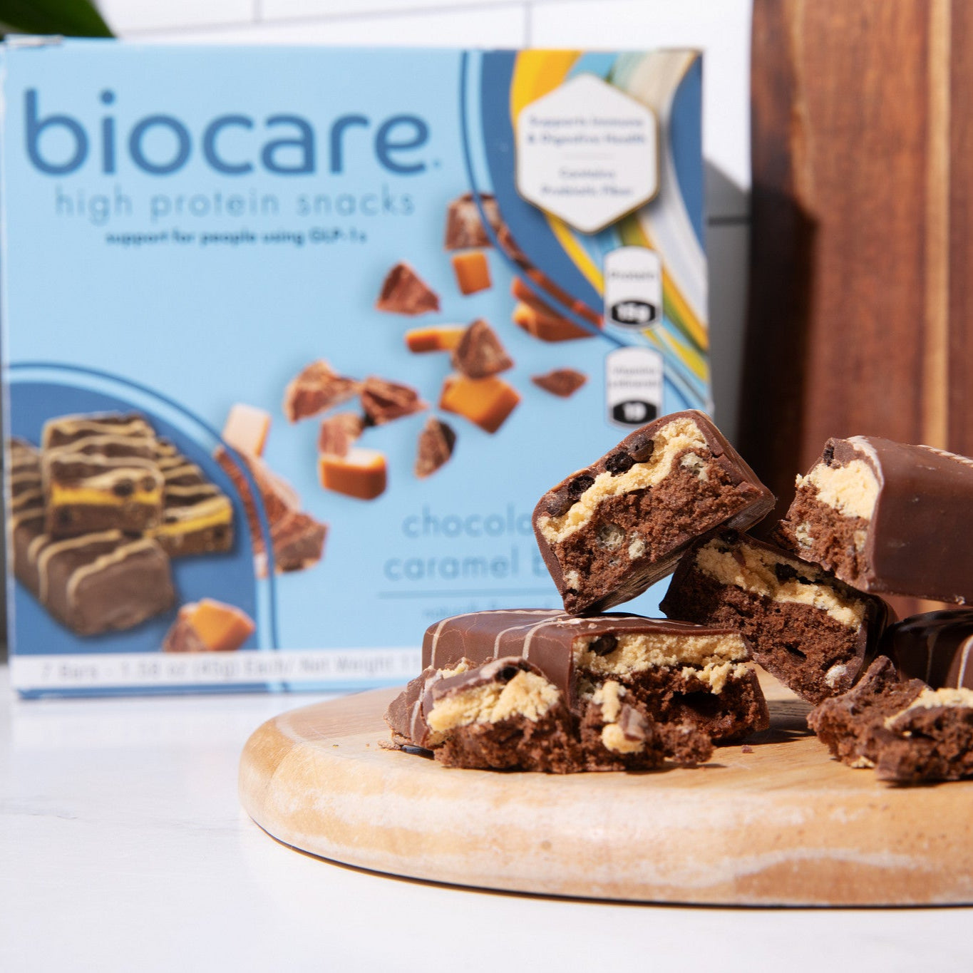 High Protein Chocolate Caramel Bar