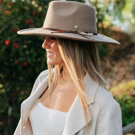 Peter Grimm Westbury - Wide Brim Wool Felt Cowboy Hat