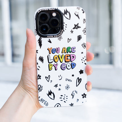 White You Are Loved By God Phone Case