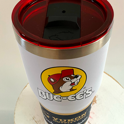 Buc-ee's Yukon Outfitters White 30oz Tumbler