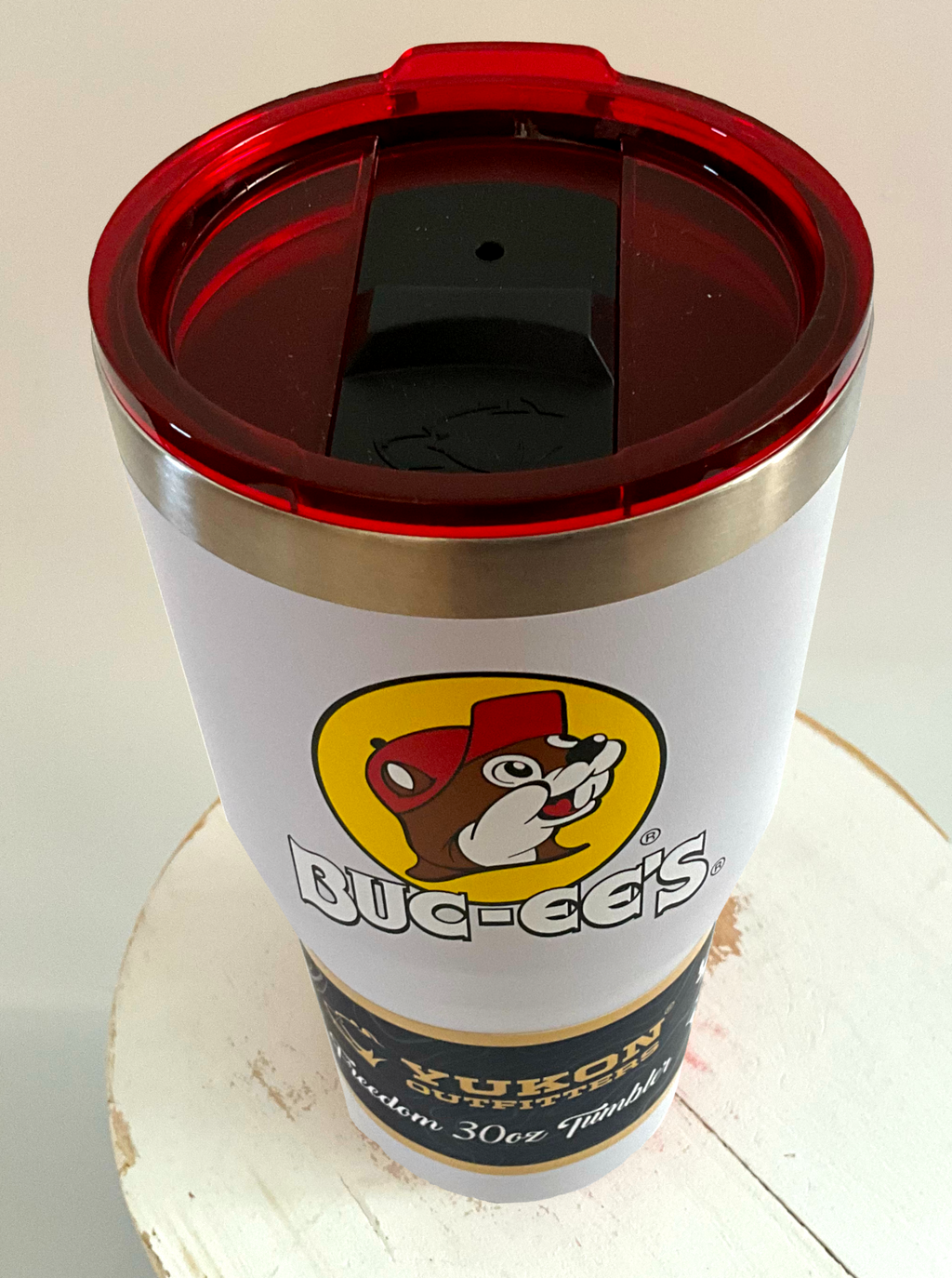 Buc-ee's Yukon Outfitters White 30oz Tumbler