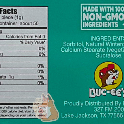 Buc-ee's Wintergreen Mints