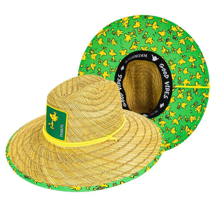 Peter Grimm Peanuts Woodstock LG - Rye Straw Lifeguard Hat