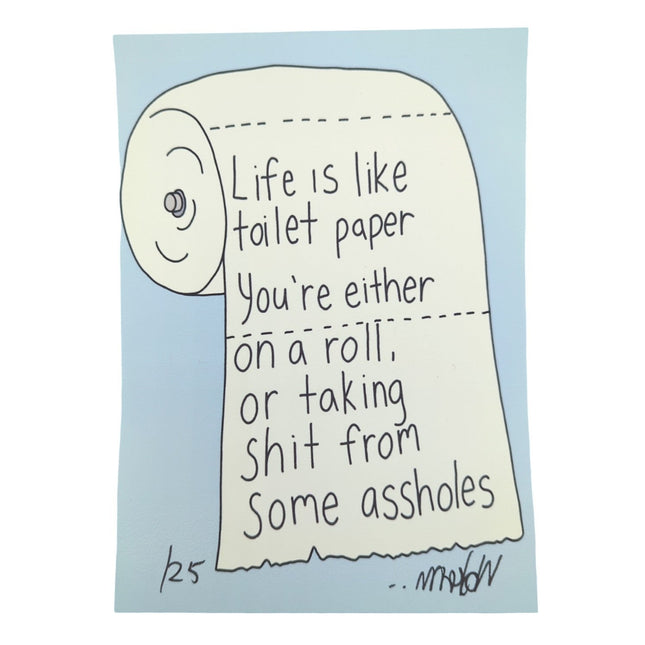 Wookerson "On A Roll" Screen Print - Small