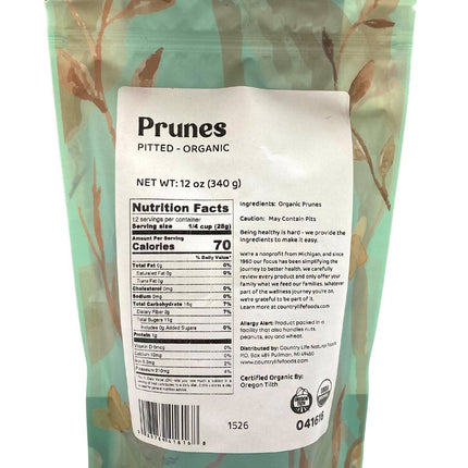 Prunes, Pitted, Organic