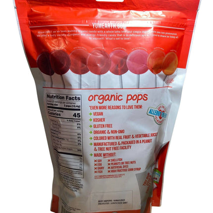 YumEarth Pops, Organic