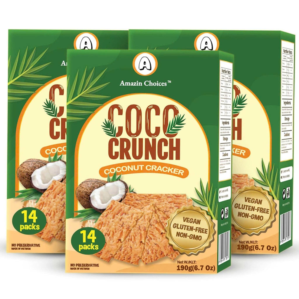 Amazin Choices COCO Crunch Coconut Crackers, 6.7 oz., 14 pk.