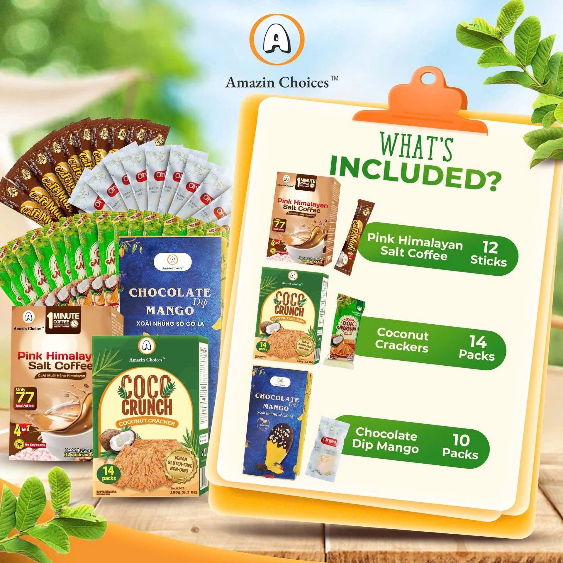 Amazin Choices Asian Snack Bundle 3 items - Plant Based