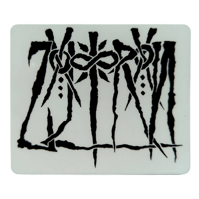 Zoltron (Black on Clear) Sticker