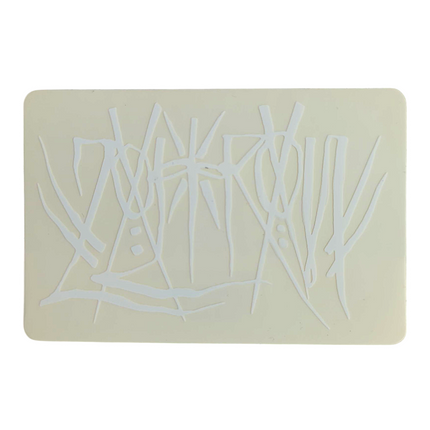 Zoltron (White on Clear) Sticker