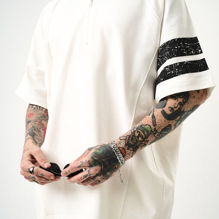 Men's Oversize 'ZONE OFFENSE 84' Graphic T-Shirt - Streetwear Football Tee